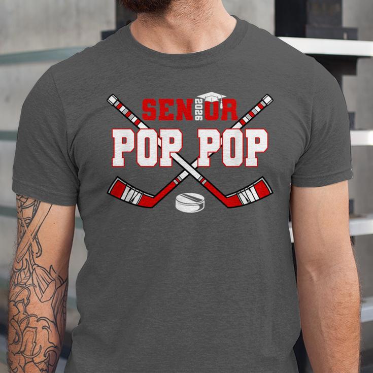 Hockey Senior Pop Pop Graduation Class Of 2026 Kids Unisex Jersey T-Shirt