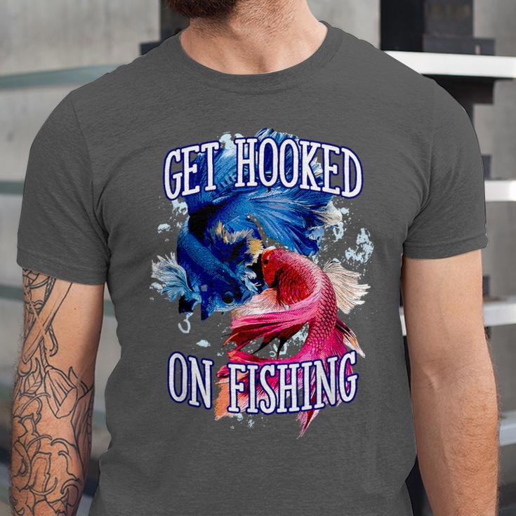 Hooked On Fishing Introvert Sayings Antisocial Quotes Unisex Jersey T-Shirt Hooked On Fishing Introvert Sayings Antisocial Quotes Unisex Jersey T-Shirt