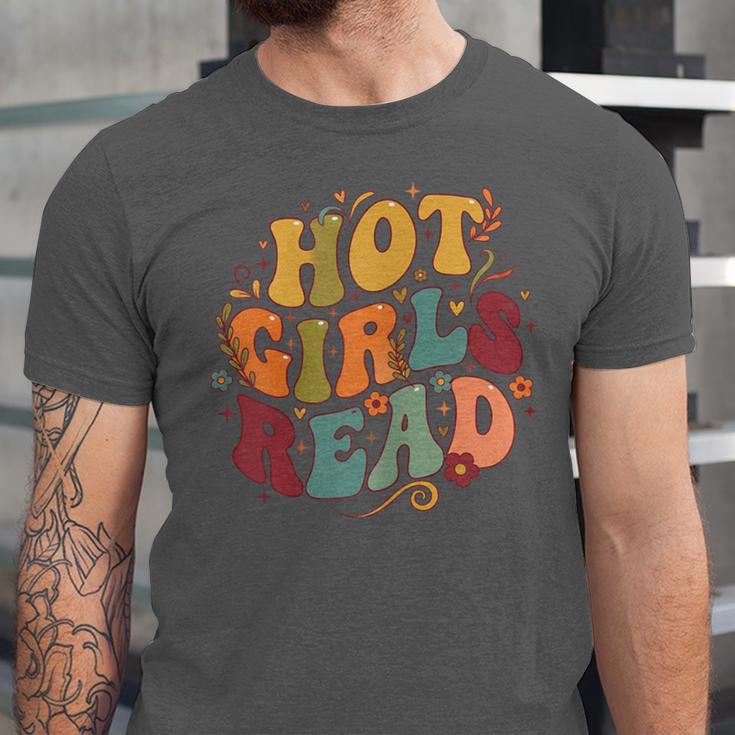Hot Girls Read Aesthetic Book Lover Reading Unisex Jersey T-Shirt Hot Girls Read Aesthetic Book Lover Reading Unisex Jersey T-Shirt