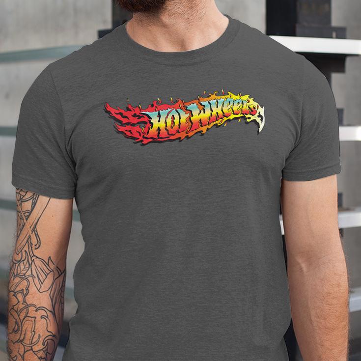 Hot Wheels Comic Book Fire Logo Unisex Jersey T-Shirt