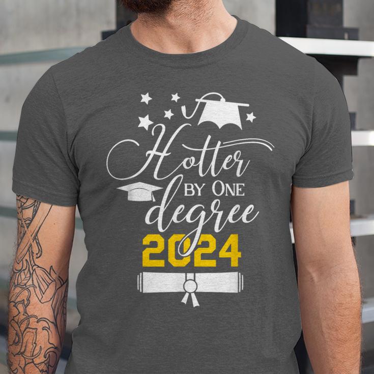 Hotter By One Degree Senior 2024 Class Of 2024 Graduation Unisex Jersey T-Shirt