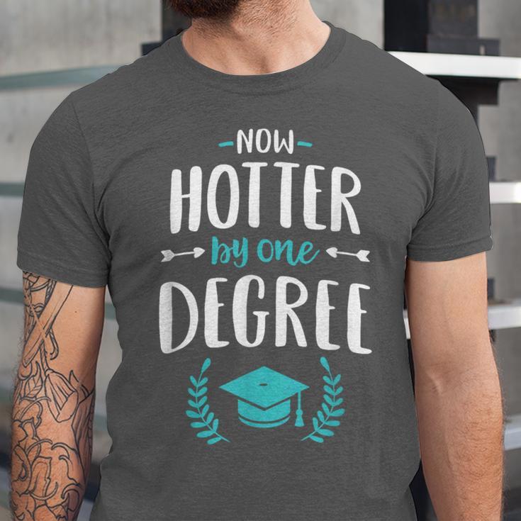 Now Hotter By One Degree Shirt Class Of 2024 Graduation Unisex Jersey T-Shirt