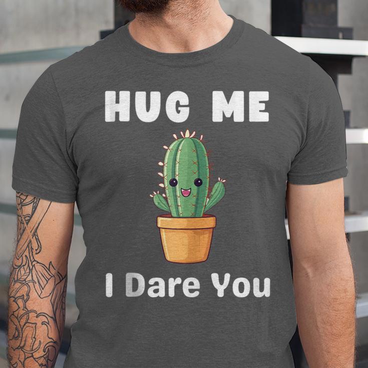 Hug Me I Dare You Introvert Cactus Tee Unisex Jersey T-Shirt Hug Me I Dare You Introvert Cactus Tee Unisex Jersey T-Shirt