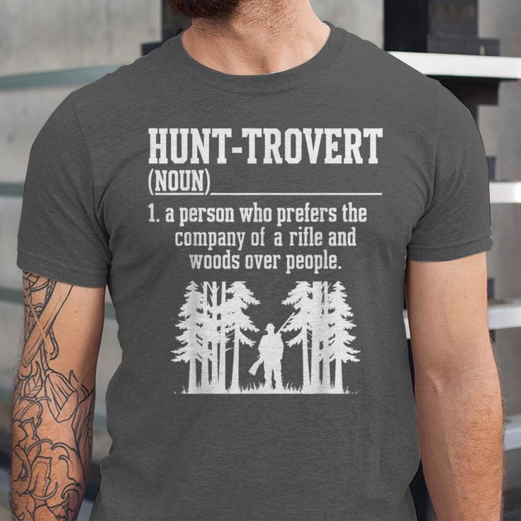 Huntrovert Introvert Hunting Unisex Jersey T-Shirt Huntrovert Introvert Hunting Unisex Jersey T-Shirt