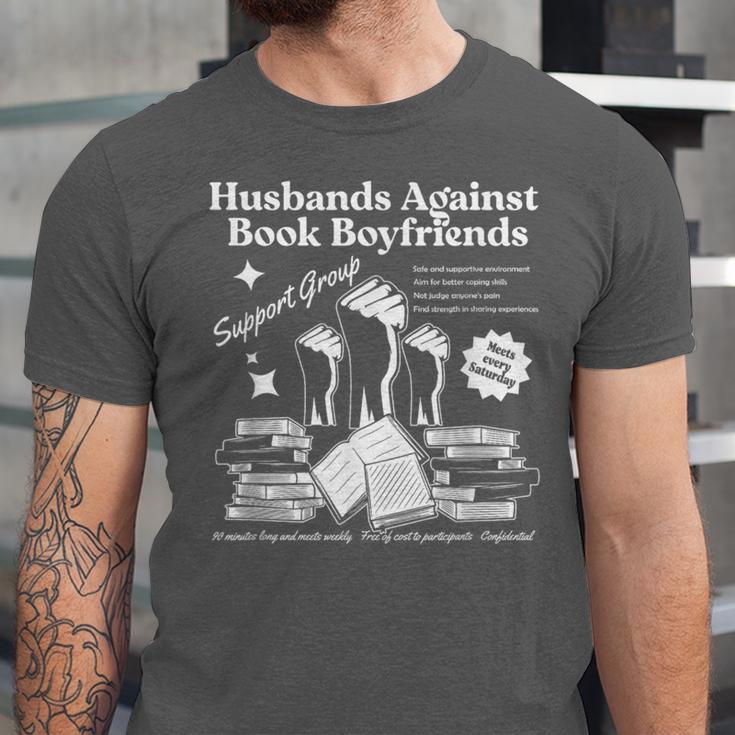 Husbands Against Book Boyfriends Book Boyfriends Club Unisex Jersey T-Shirt Husbands Against Book Boyfriends Book Boyfriends Club Unisex Jersey T-Shirt