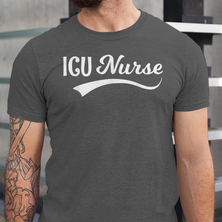 ICU Nurse Graduation Nurse RN Birthday Unisex Jersey T-Shirt
