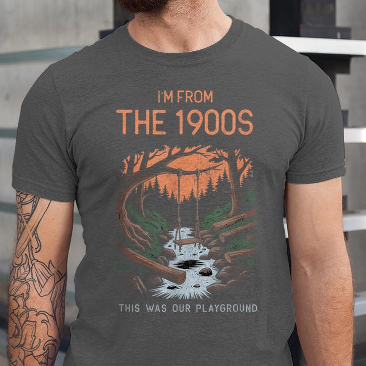 I'm From The 1900s This Was Our Playground Retro Unisex Jersey T-Shirt I'm From The 1900s This Was Our Playground Retro Unisex Jersey T-Shirt