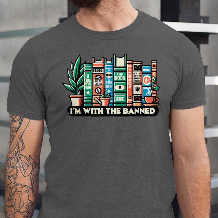 I'm With The Banned Books I Read Banned Books Lovers Unisex Jersey T-Shirt