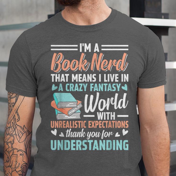 I'm a Book Nerd Bookworm Unisex Jersey T-Shirt