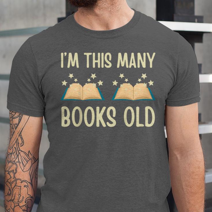 I'm This Many Books Old Read Book 2nd Birthday 2 Years Old Unisex Jersey T-Shirt I'm This Many Books Old Read Book 2nd Birthday 2 Years Old Unisex Jersey T-Shirt