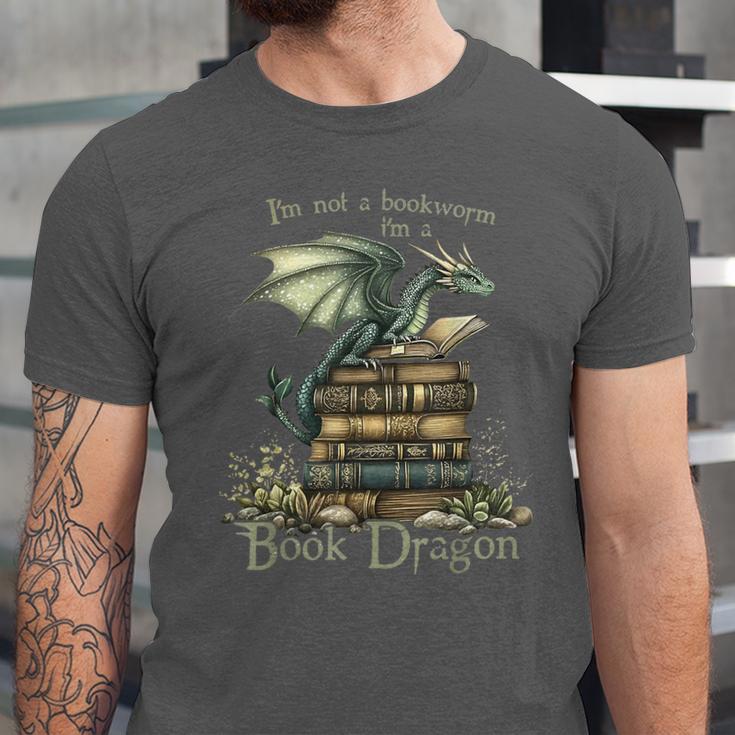 I'm Not A Bookworm I'm A Book Dragon Unisex Jersey T-Shirt I'm Not A Bookworm I'm A Book Dragon Unisex Jersey T-Shirt