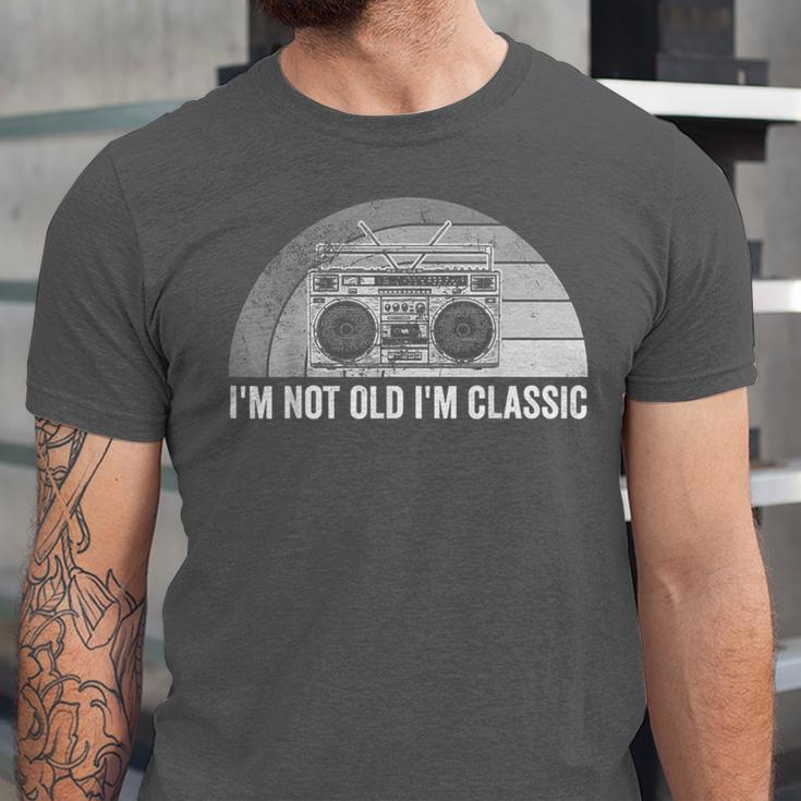 I'm Not Old I'm Classic Retro Boombox Nostalgia Unisex Jersey T-Shirt