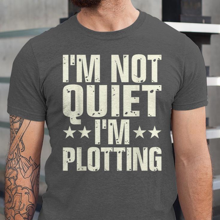 I'm Not Quiet I'm Plotting I Introvert Unisex Jersey T-Shirt I'm Not Quiet I'm Plotting I Introvert Unisex Jersey T-Shirt