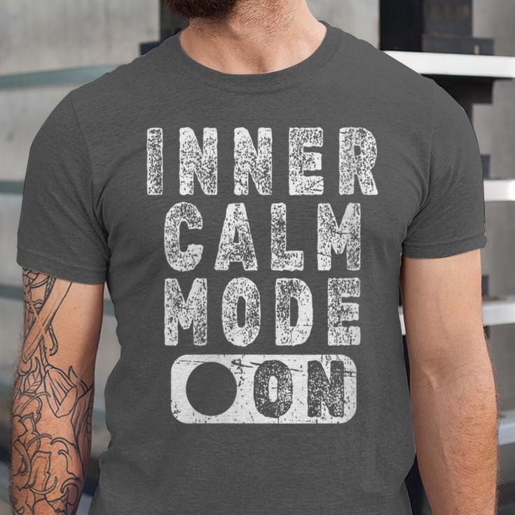 Inner Calm Mode On Introvert Saying Unisex Jersey T-Shirt