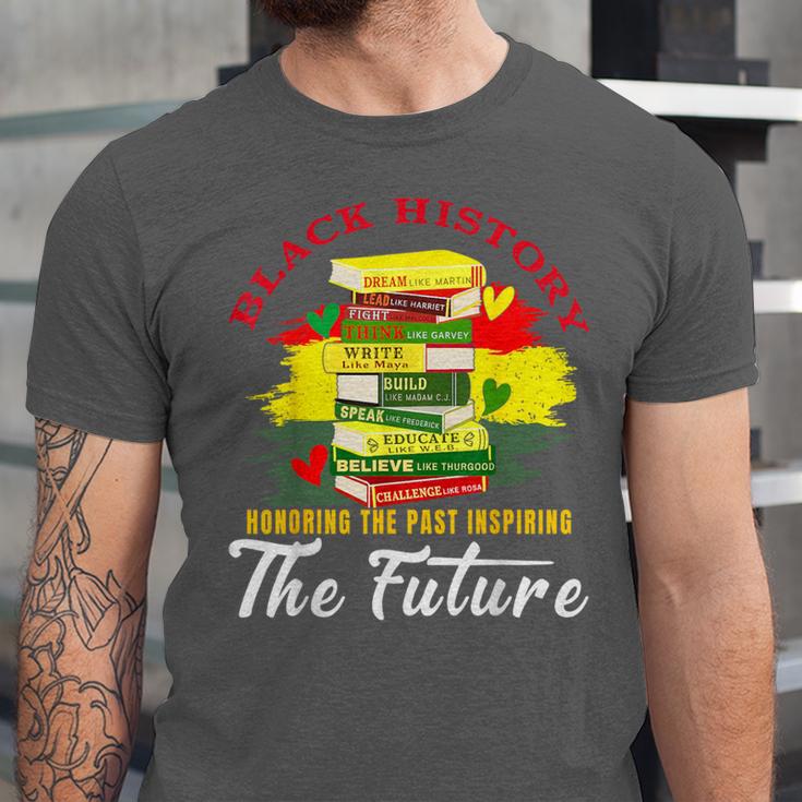 Inspired Book History Leaders Celebrate History Month Unisex Jersey T-Shirt