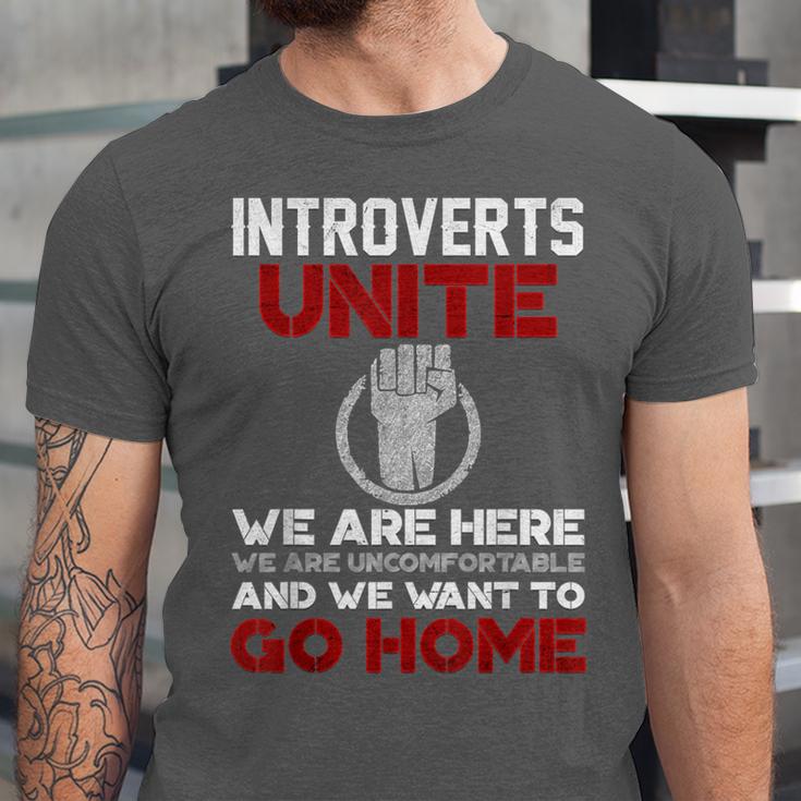 INTP Introverts Unite Anti Social For Men Women Unisex Jersey T-Shirt