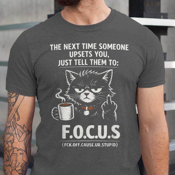 Introvert Cat Coffee Sarcastic Dark Humor Focus Meme Graphic Unisex Jersey T-Shirt Introvert Cat Coffee Sarcastic Dark Humor Focus Meme Graphic Unisex Jersey T-Shirt