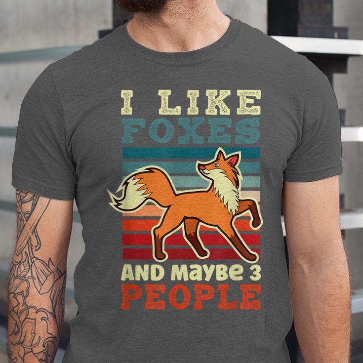 Introvert Fox Animal Lover Saying Loner Antisocial Unisex Jersey T-Shirt