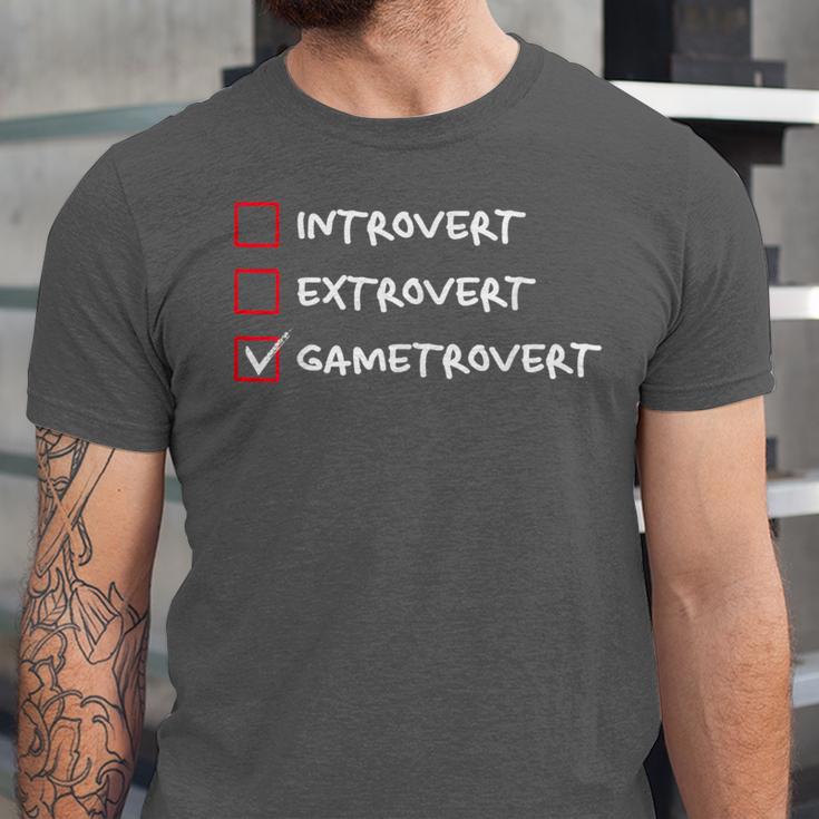 Introvert Gamer Gametrovert Video Game Lover 2025 Unisex Jersey T-Shirt Introvert Gamer Gametrovert Video Game Lover 2025 Unisex Jersey T-Shirt