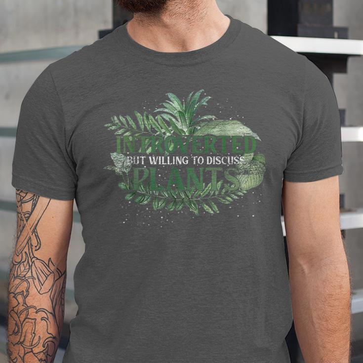 Introvert GardenerPlants Unisex Jersey T-Shirt Introvert GardenerPlants Unisex Jersey T-Shirt