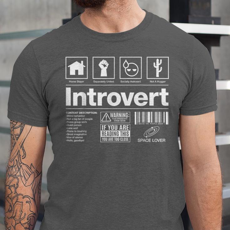 Introvert Label Signs Unisex Jersey T-Shirt Introvert Label Signs Unisex Jersey T-Shirt