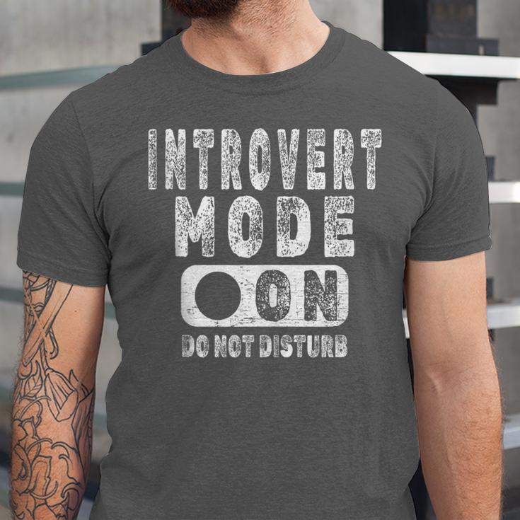 Introvert Mode On Introverted Person Joke Unisex Jersey T-Shirt