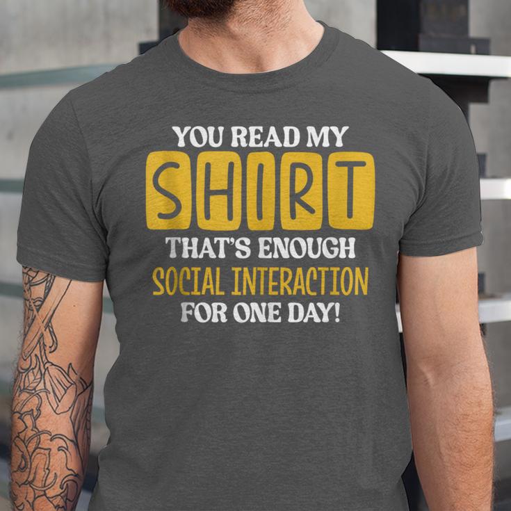 Introvert Quote Motivational For Men Women Kids Unisex Jersey T-Shirt