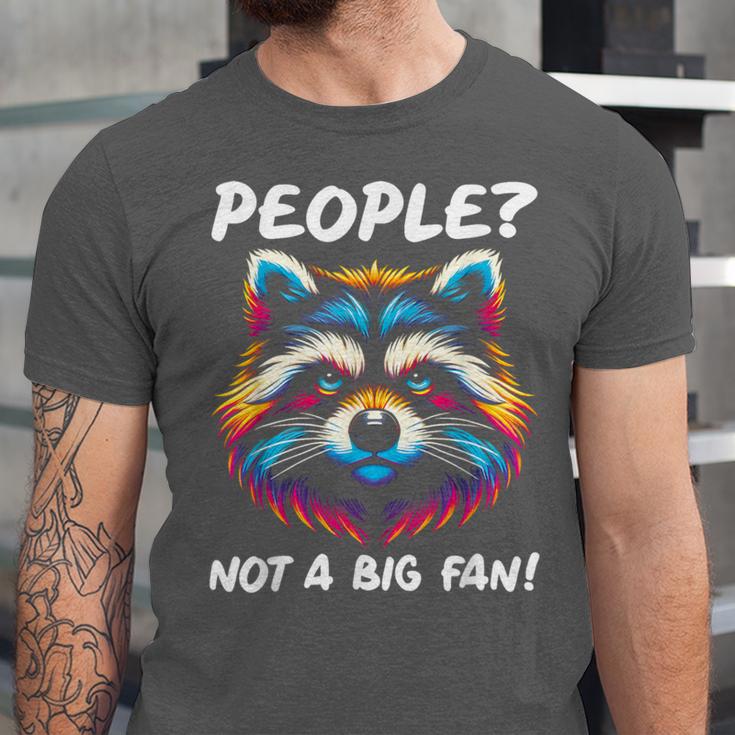Introvert Raccoon Sarcasm Anti Social Unisex Jersey T-Shirt Introvert Raccoon Sarcasm Anti Social Unisex Jersey T-Shirt