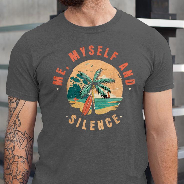 Introvert Relaxation Me Myself And Silence Summer Vacation Men Women Unisex Jersey T-Shirt