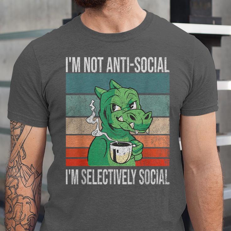 Introvert Selectively Social Anti-Social Shy Unisex Jersey T-Shirt Introvert Selectively Social Anti-Social Shy Unisex Jersey T-Shirt
