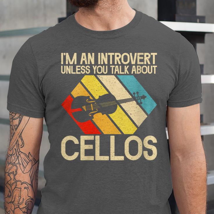 Im An Introvert Unless You Talk About Cellos Unisex Jersey T-Shirt Im An Introvert Unless You Talk About Cellos Unisex Jersey T-Shirt