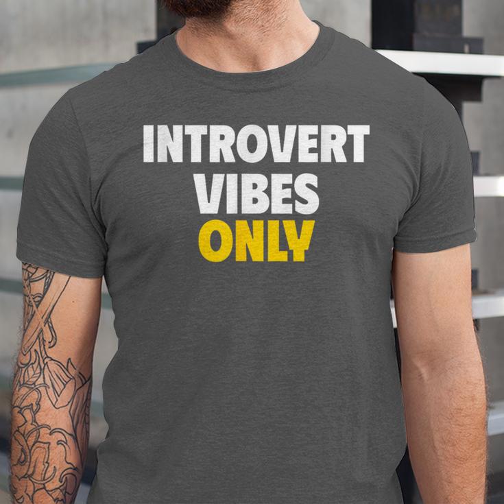Introvert Vibes Only Unisex Jersey T-Shirt Introvert Vibes Only Unisex Jersey T-Shirt