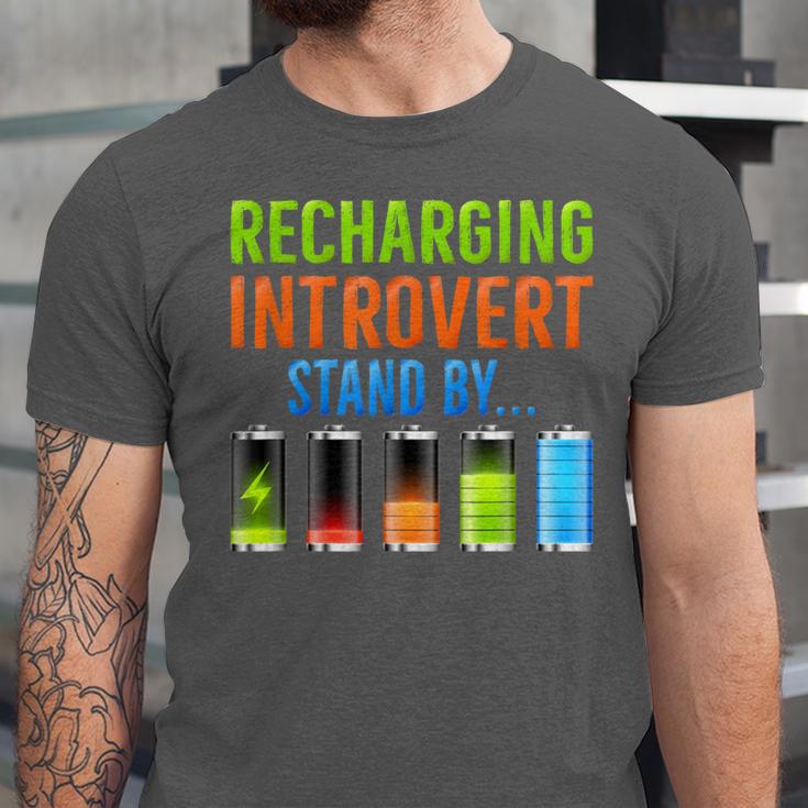 Introverted Recharging Introvert Saying Sarcasm Unisex Jersey T-Shirt Introverted Recharging Introvert Saying Sarcasm Unisex Jersey T-Shirt