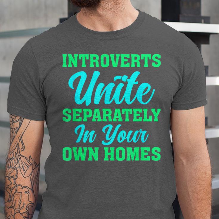 Introverts Unite Introvert Antisocial Sarcasm Anti Social Unisex Jersey T-Shirt Introverts Unite Introvert Antisocial Sarcasm Anti Social Unisex Jersey T-Shirt
