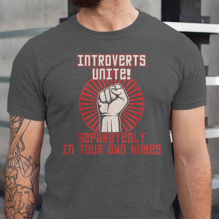 Introverts Unite Introverting Introverts At Home Unisex Jersey T-Shirt Introverts Unite Introverting Introverts At Home Unisex Jersey T-Shirt