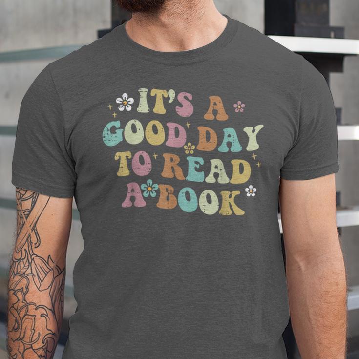 It's A Good Day To Read A Book Reading Librarian Teacher Kid Unisex Jersey T-Shirt It's A Good Day To Read A Book Reading Librarian Teacher Kid Unisex Jersey T-Shirt