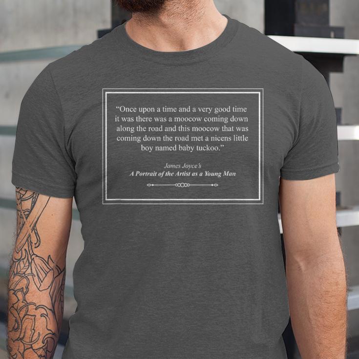 James Joyce Portrait Of The Artist As Young Man Book Quote Unisex Jersey T-Shirt James Joyce Portrait Of The Artist As Young Man Book Quote Unisex Jersey T-Shirt