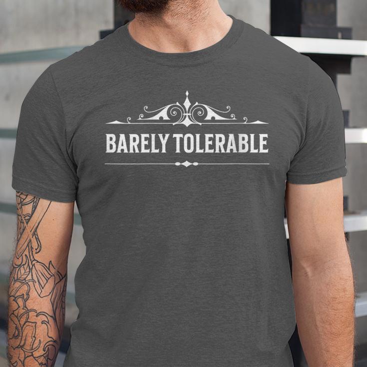 Jane Austens Hardly Bearable Book Quote Unisex Jersey T-Shirt