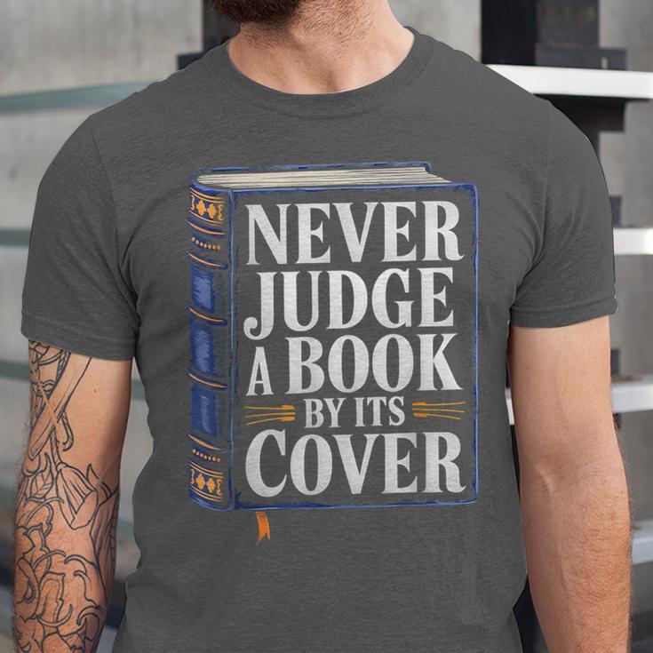 Never Judge a Book By Its Cover Unisex Jersey T-Shirt Never Judge a Book By Its Cover Unisex Jersey T-Shirt