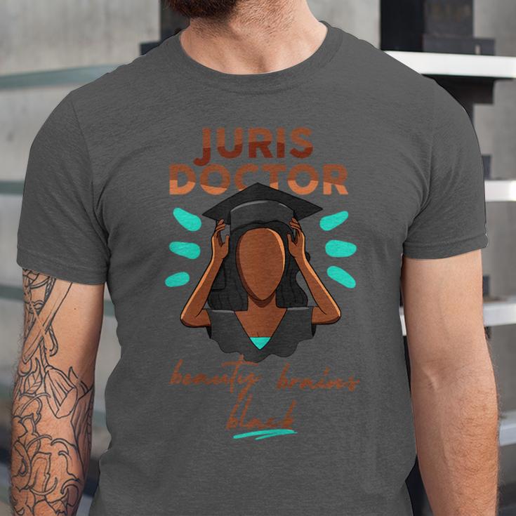 Juris Doctor Beauty Brains Juris Doctorate Graduation Unisex Jersey T-Shirt