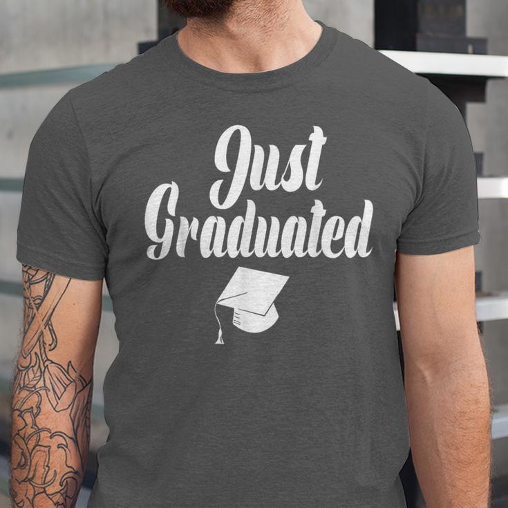 Just Graduated With A Graduation Cap Unisex Jersey T-Shirt