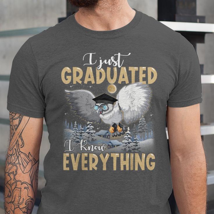 I Just Graduated I Know Everything Graduation Unisex Jersey T-Shirt