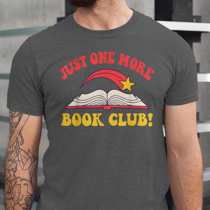 Just One More Book Club Bookish Hippie Unisex Jersey T-Shirt Just One More Book Club Bookish Hippie Unisex Jersey T-Shirt