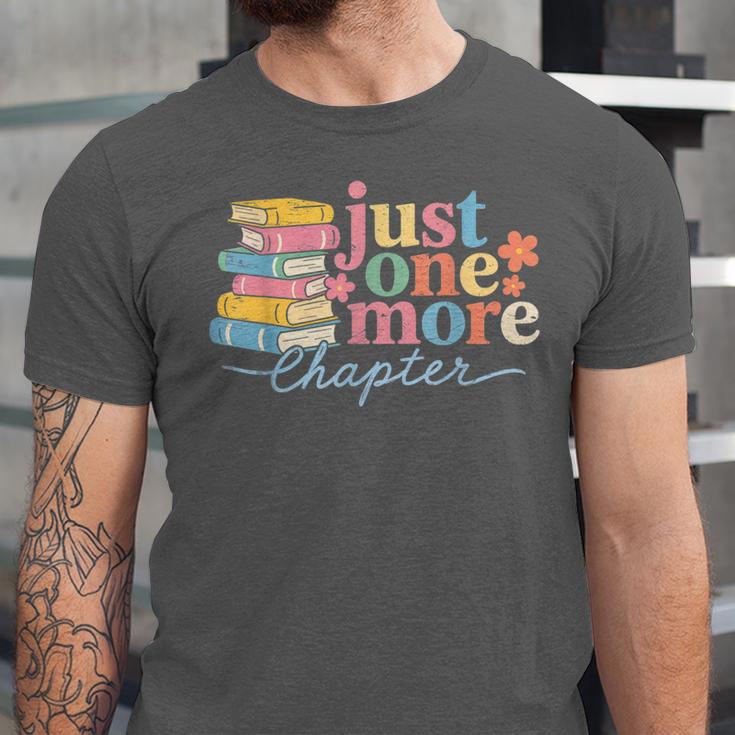 Just One More Chapter Floral Book Reading Teacher Bookworm Unisex Jersey T-Shirt Just One More Chapter Floral Book Reading Teacher Bookworm Unisex Jersey T-Shirt
