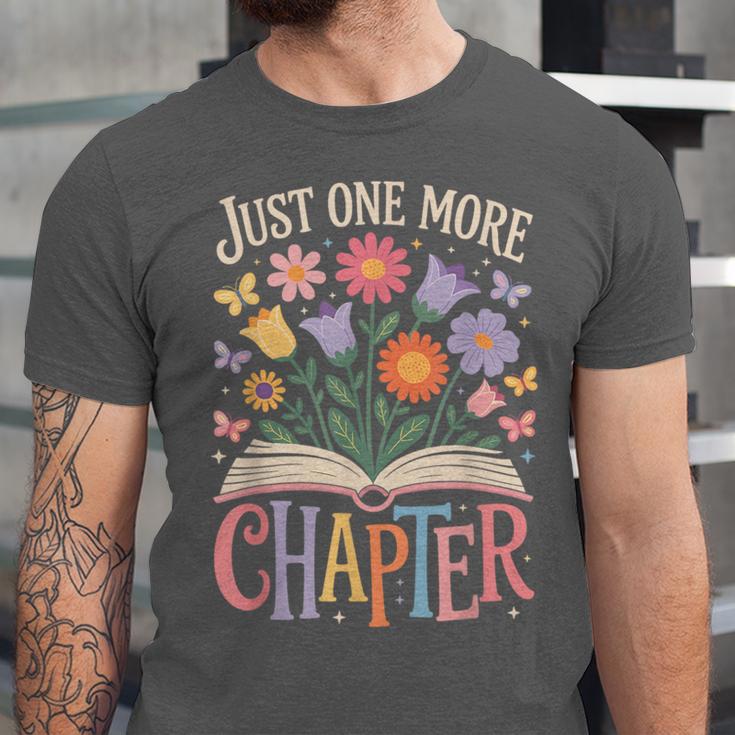 Just One More Chapter Reading Book Lover Unisex Jersey T-Shirt