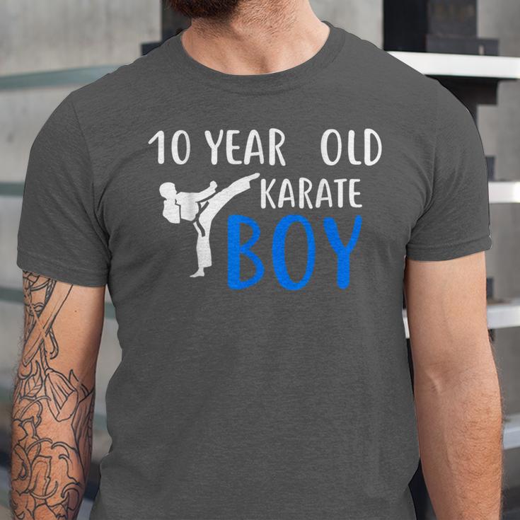 Karate Boy 10 Year Old Kids Shirt Graduation Unisex Jersey T-Shirt