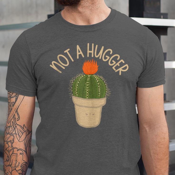 Kawaii Grumpy Cactus Not a Hugger Plant Introvert Unisex Jersey T-Shirt Kawaii Grumpy Cactus Not a Hugger Plant Introvert Unisex Jersey T-Shirt
