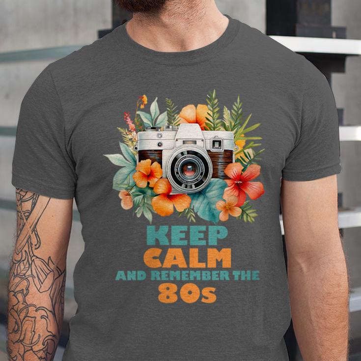 Keep Calm And Remember The 80s Retro Vintage Nostalgia Unisex Jersey T-Shirt Keep Calm And Remember The 80s Retro Vintage Nostalgia Unisex Jersey T-Shirt