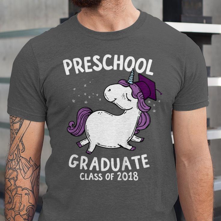 Kids Class Of 2018 Unicorn Preschool Graduation For Girls Unisex Jersey T-Shirt