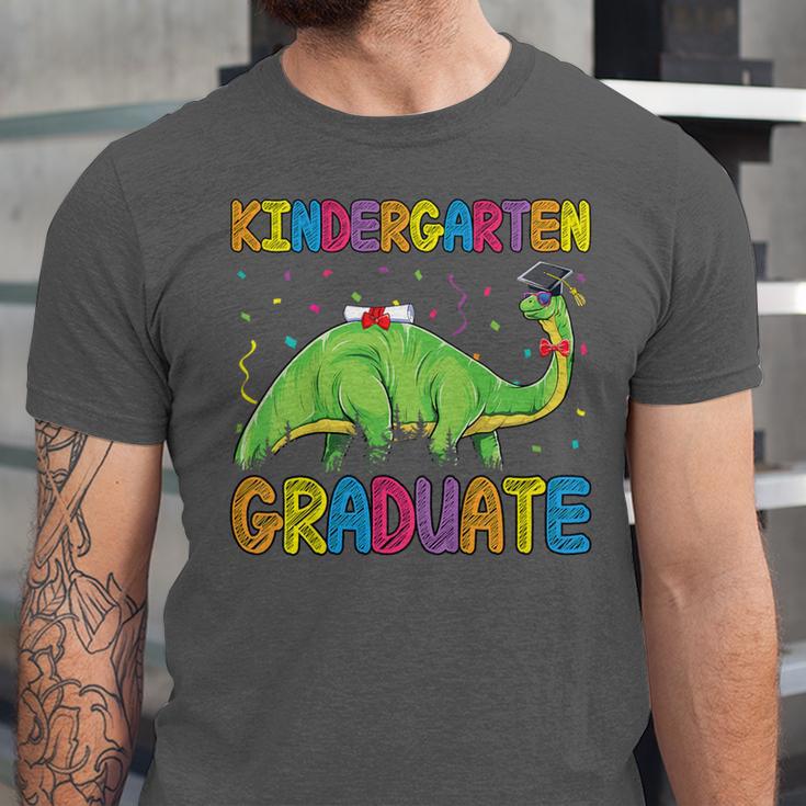 Kids Kindergarten Graduate Dinosaur Kindergarten Graduation Unisex Jersey T-Shirt